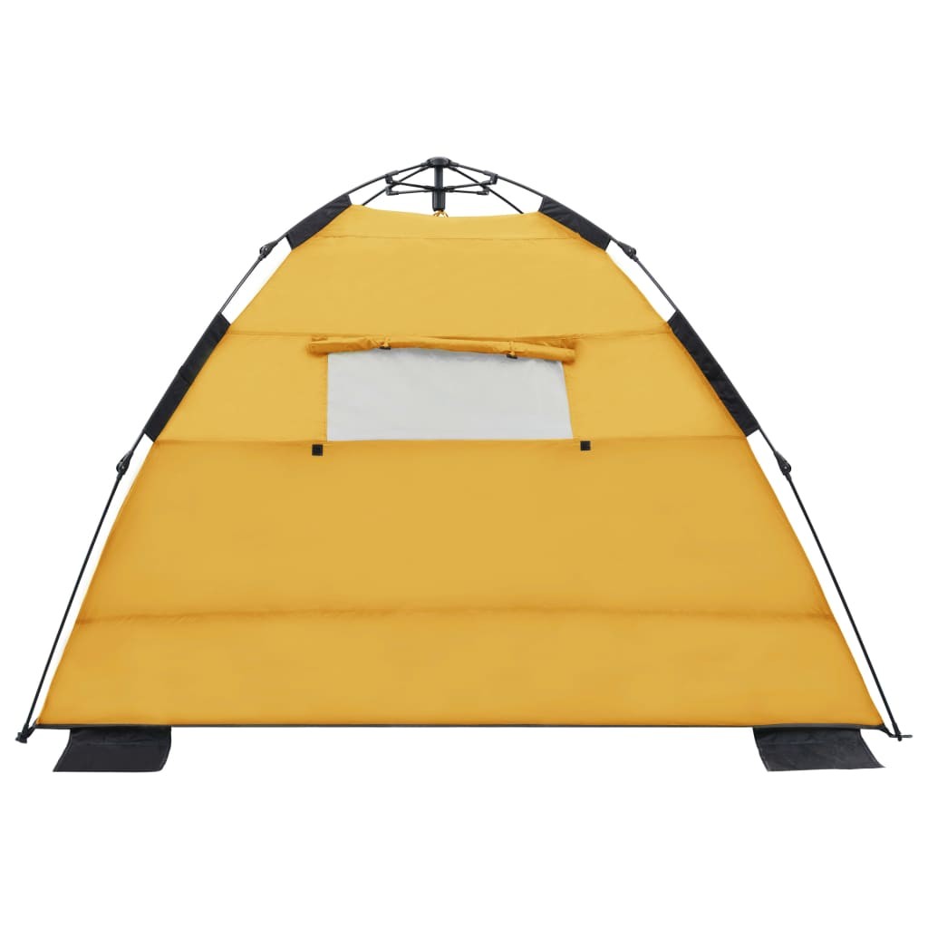 Pop Up Beach Tent 220x220x160 cm Yellow